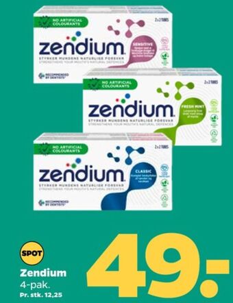 Netto Zendium tandpasta tilbud