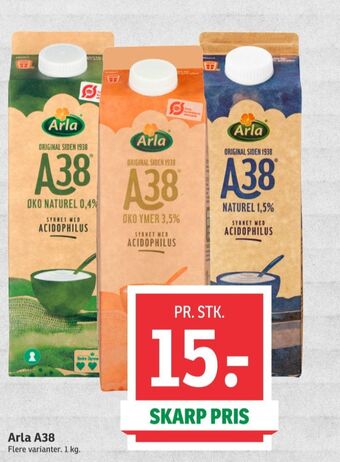 SPAR Arla a-38 øko naturel 0,4% tilbud