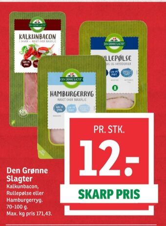 Den grønne slagter hamburgerryg