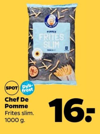 Netto Chef de pomme kartoffelprodukter tilbud