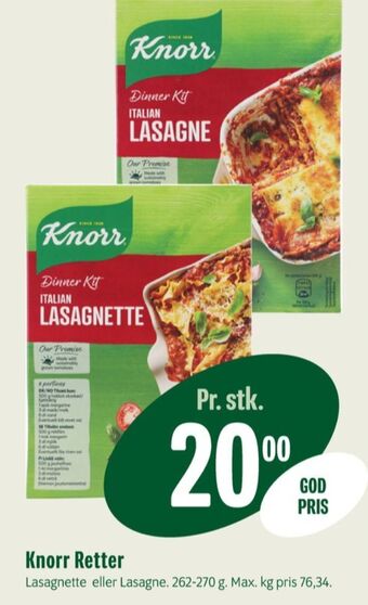 Min Købmand Knorr pastaretter tilbud