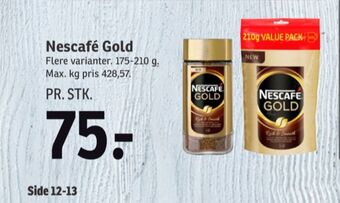SPAR Gold instant kaffe tilbud
