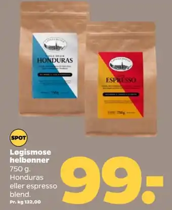 Netto Honduras kaffebønner tilbud