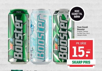SPAR Booster twisted ice energidrik tilbud