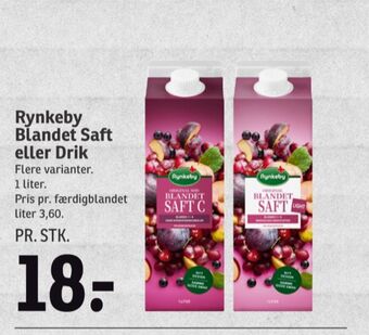 Blandet saft c konc. frugtsaft