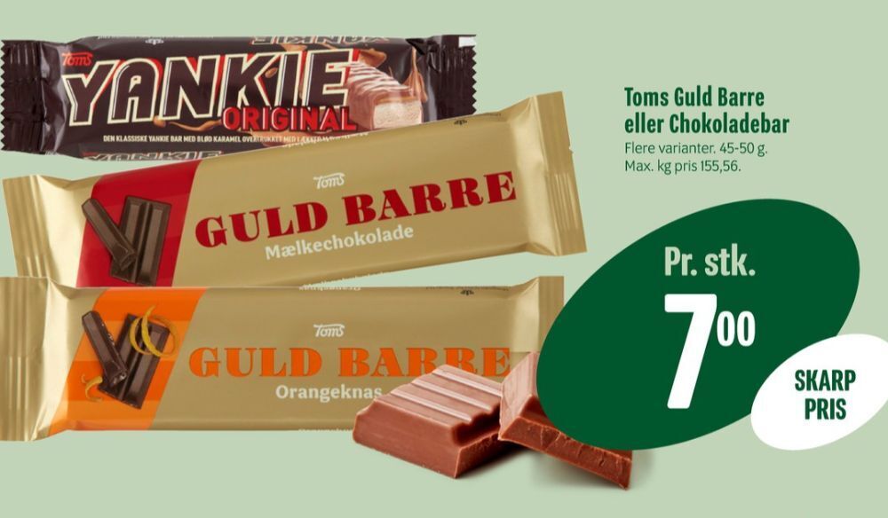 Min Købmand Yankie chokoladebar tilbud