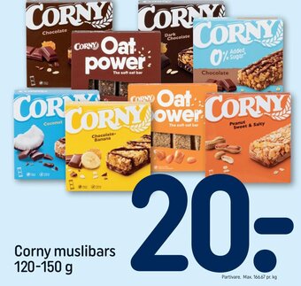 REMA 1000 Corny muslibars 120-150 g tilbud