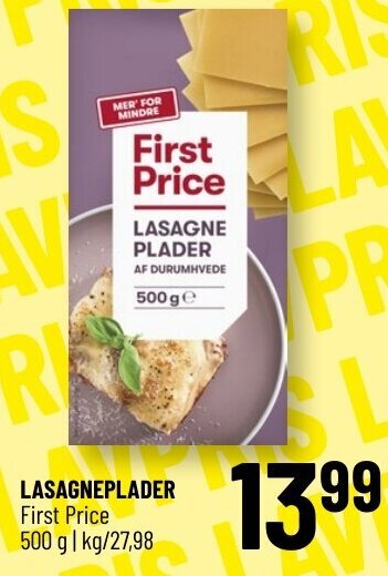 Løvbjerg LASAGNEPLADER First Price tilbud