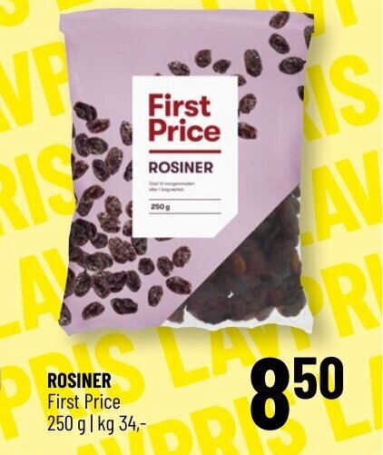 Løvbjerg ROSINER First Price tilbud