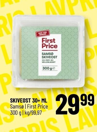 SKIVEOST 30+ ML Samsø | First Price