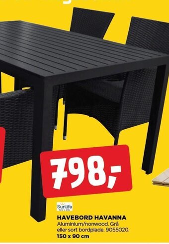 jem & fix HAVEBORD HAVANNA tilbud