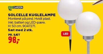 jem & fix SOLCELLE KUGLELAMPE tilbud