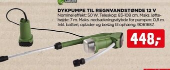 jem & fix DYKPUMPE TIL REGNVANDSTØNDE tilbud