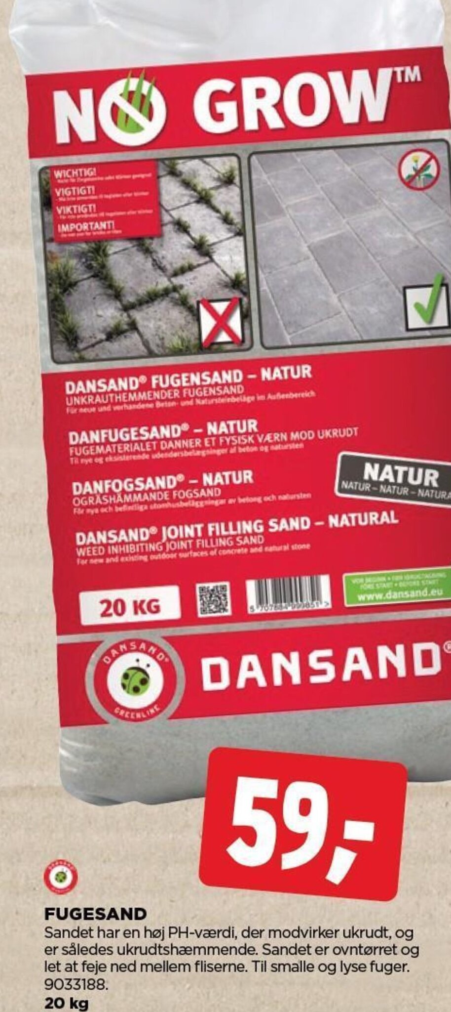 jem & fix Fugesand tilbud