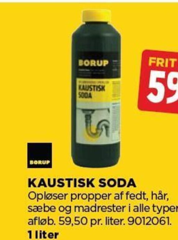 BORUP KAUSTISK SODA tilbud hos jem & fix