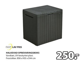 HALKEVAD OPBEVARINGSBOKS