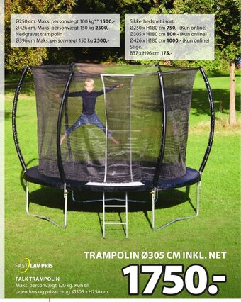 JYSK FALK TRAMPOLIN tilbud
