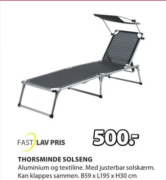 JYSK THORSMINDE SOLSENG tilbud