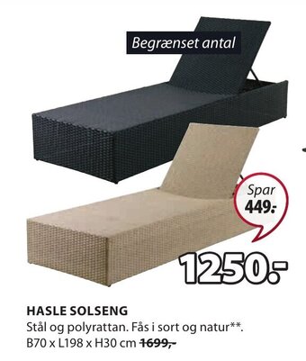 JYSK HASLE SOLSENG tilbud