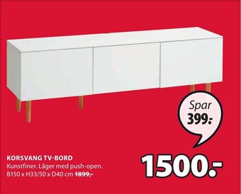 JYSK KORSVANG TV-BORD tilbud