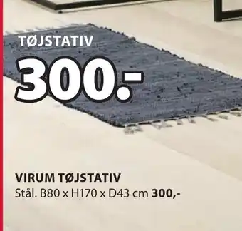 JYSK VIRUM TØJSTATIV tilbud