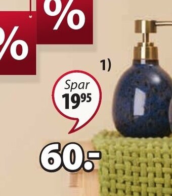 JYSK Kallinge Sæbedispenser tilbud