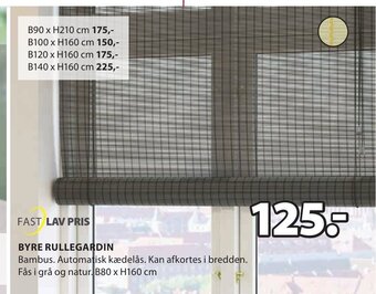 JYSK BYRE RULLEGARDIN tilbud