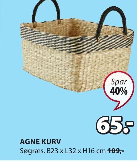 JYSK AGNE KURV tilbud