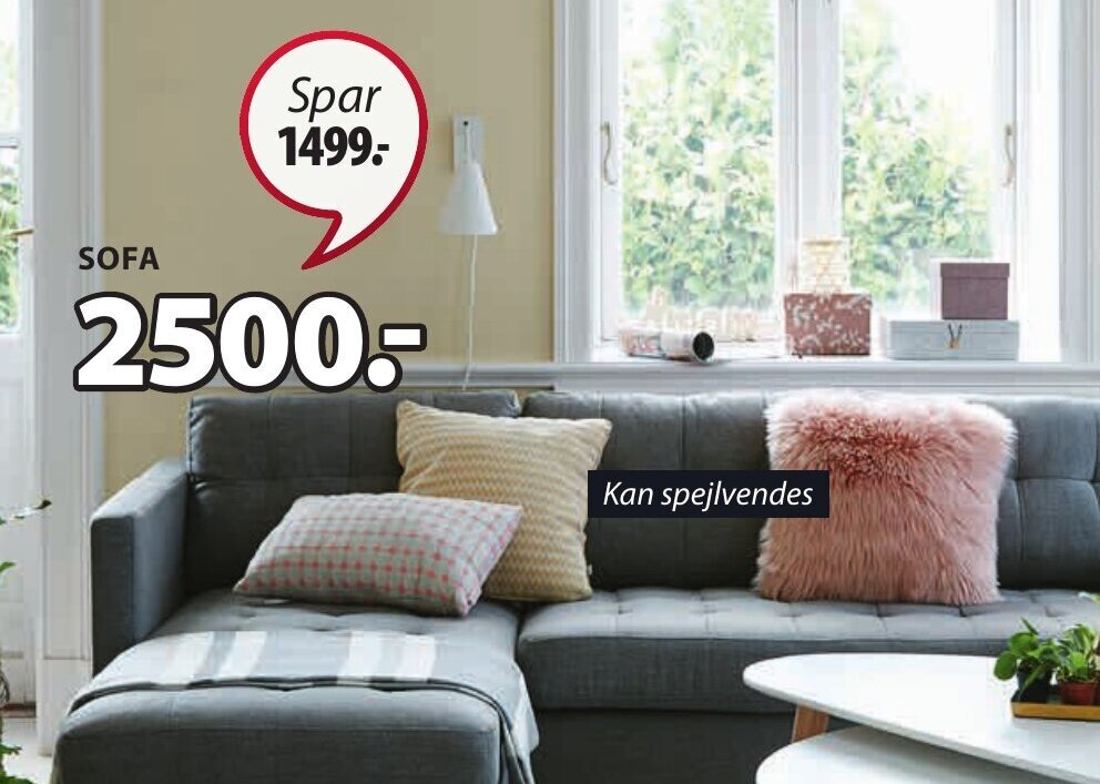 FALSLEV SOFA MED CHAISELONG tilbud hos JYSK