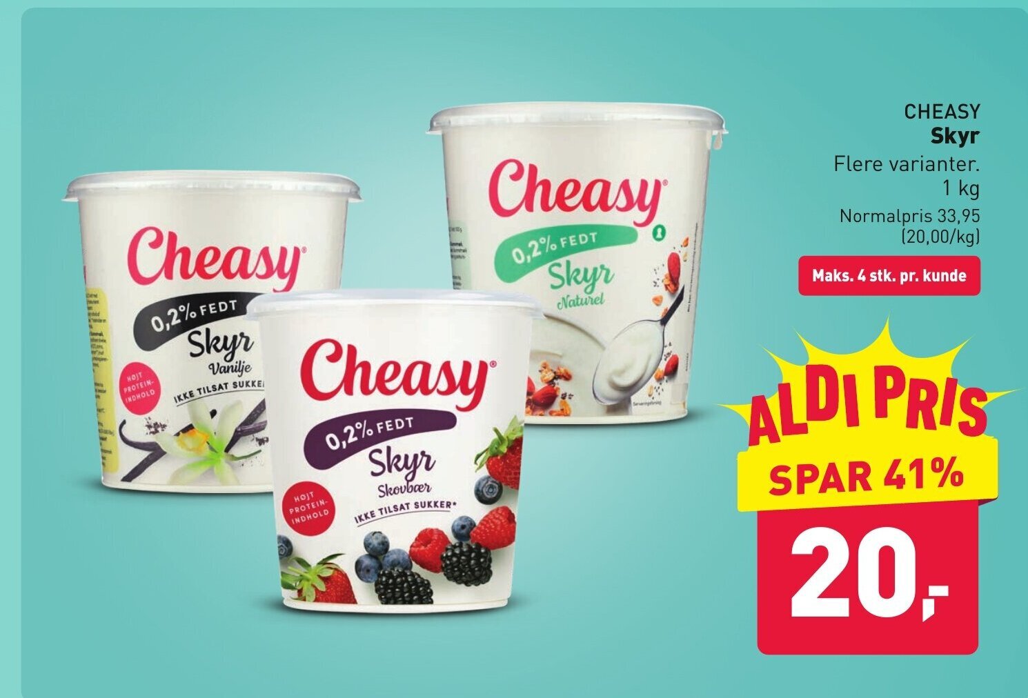 ALDI Cheasy Skyr tilbud