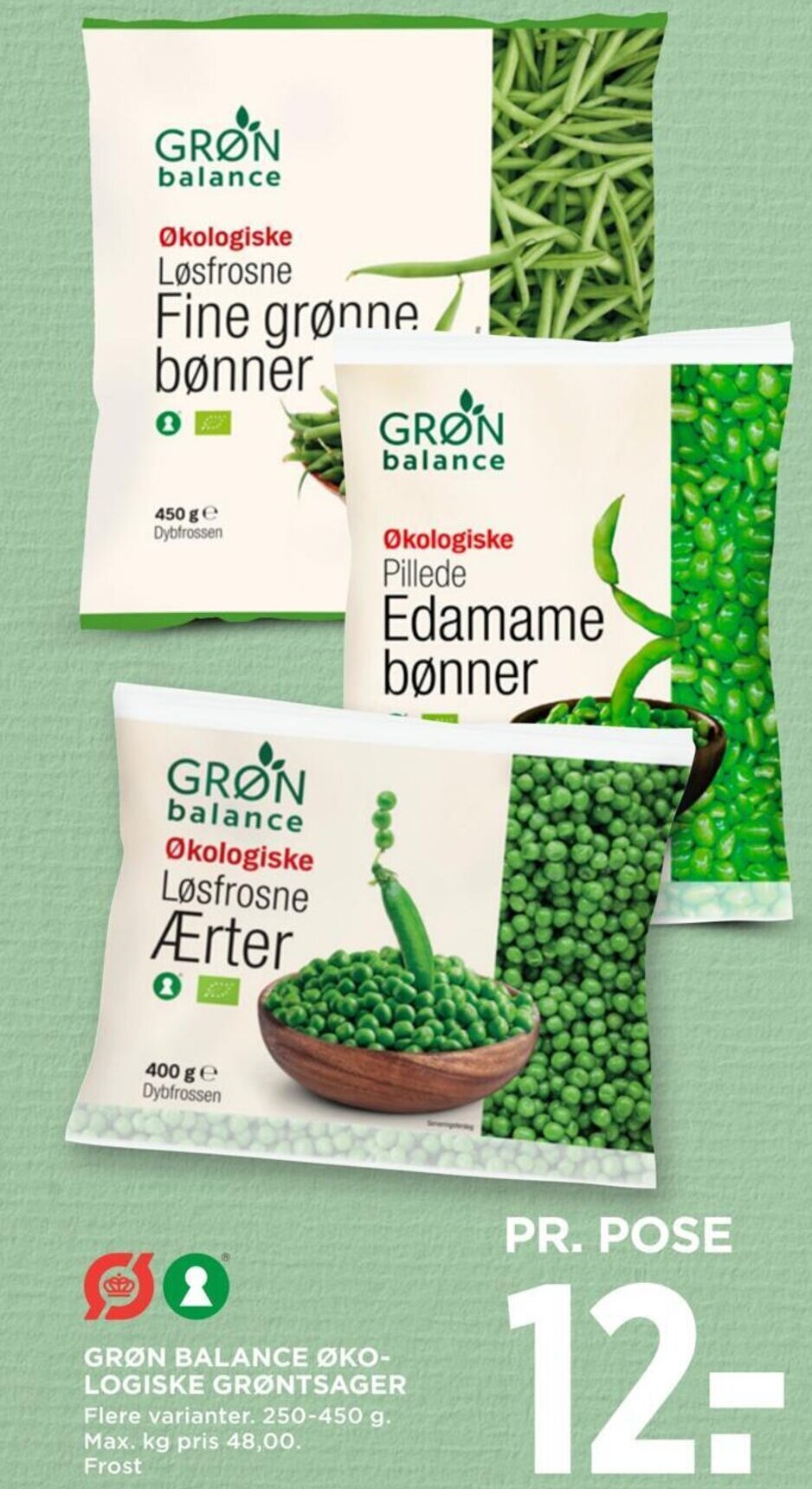 MENY GRØN BALANCE ØKO-LOGISKE GRØNTSAGER tilbud