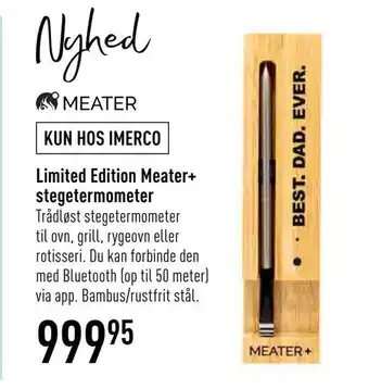 Imerco Limited edition meater+ stegetermometer tilbud