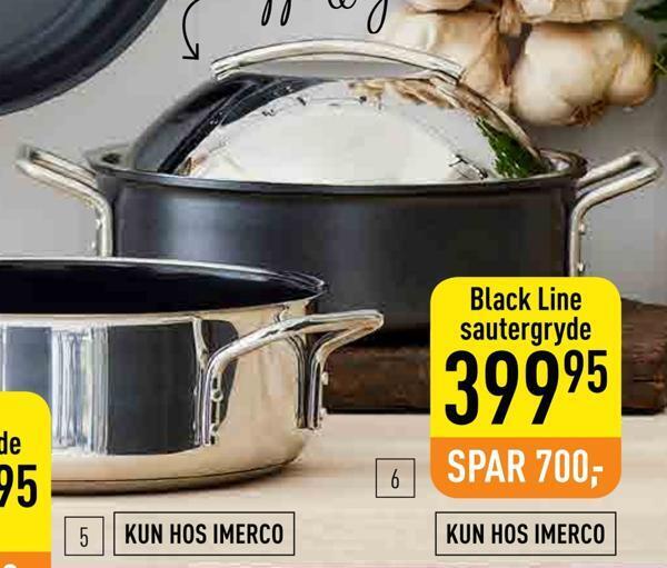 Imerco Black line sautergryde tilbud