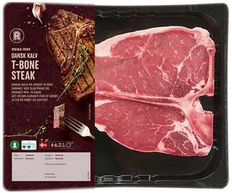 REMA 1000 T-bone steak, 350 g tilbud