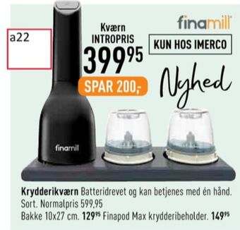 Finamill krydderikværn