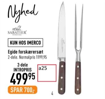 Imerco Sabatier forskærersæt tilbud