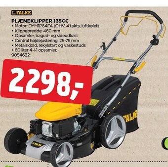 jem & fix Falke plæneklipper 135cc tilbud