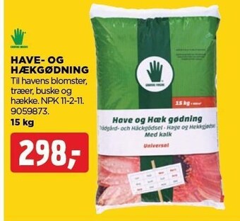 Grønne fingre have- og hækgødning