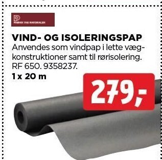 jem & fix Vind- og isoleringspap tilbud