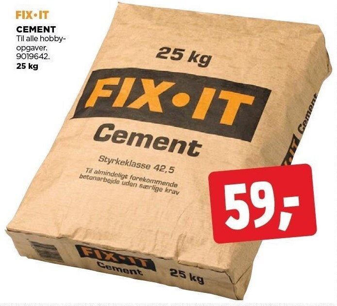jem & fix Fix-it cement tilbud