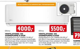 jem & fix Ventilations- og varmepumpe s-5426 tilbud