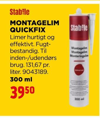 jem & fix Montagelim quickfix tilbud