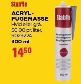 Stabile acrylfugemasse