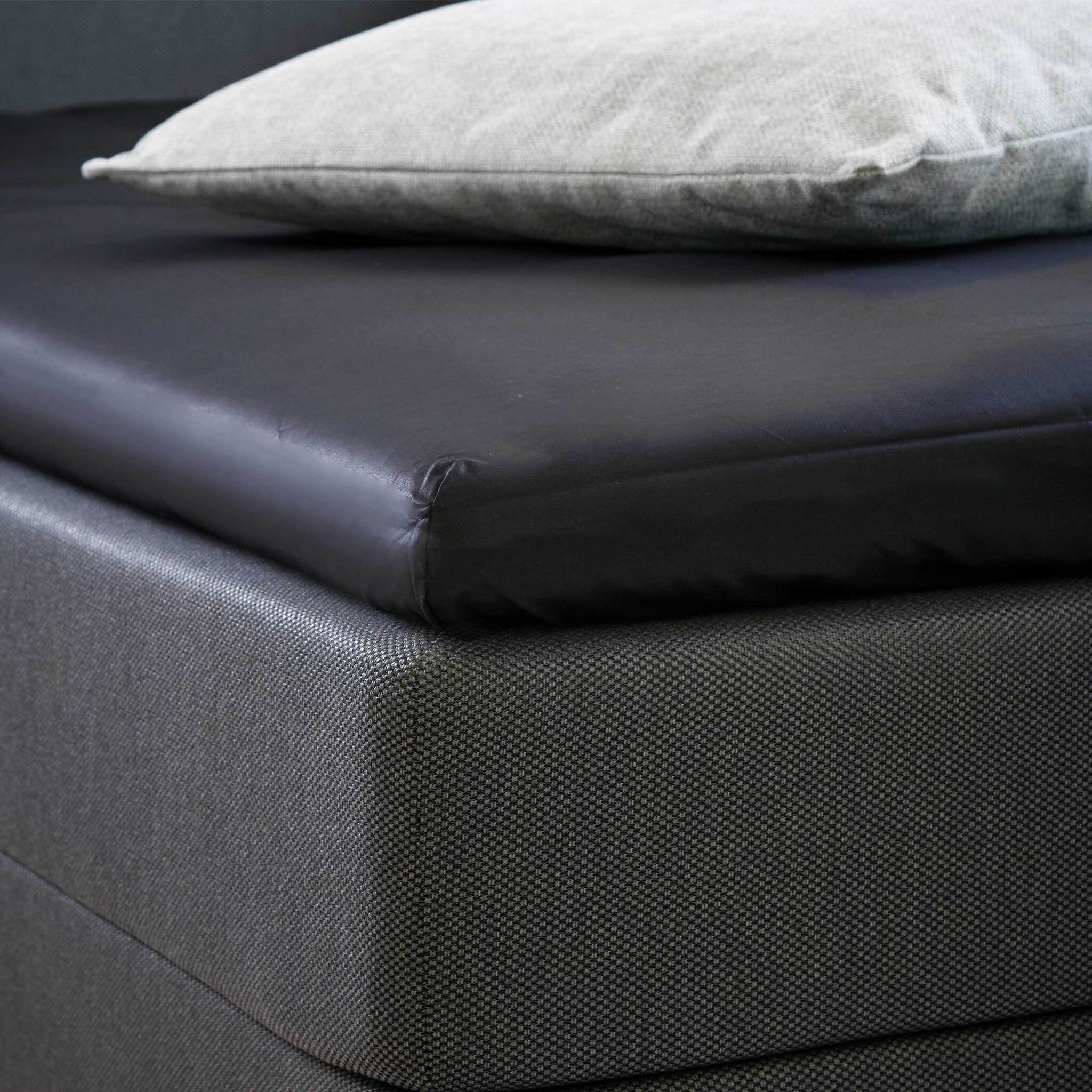 Drømmeland Unikka by drømmeland kuvertlagen 180x200x8-10 sort/satin tilbud
