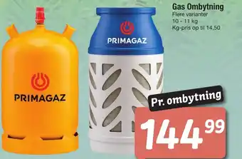 Gas Ombytning