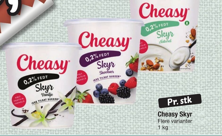 Fakta Cheasy Skyr tilbud