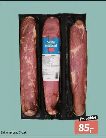 Svinemørbrad 3-pak