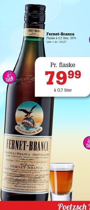 Poetzsch Padborg Fernet-Branca tilbud