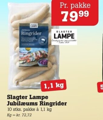 Poetzsch Padborg Slagter Lampe Jubilæums Ringrider tilbud