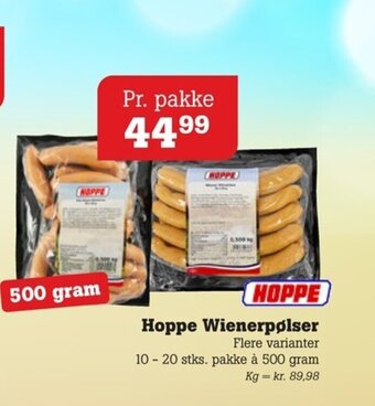 Poetzsch Padborg Hoppe Wienerpølser tilbud